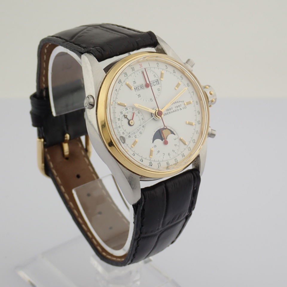 Eberhard & Co. / 32012/A - Gentlmen's Steel Wrist Watch - Image 6 of 15