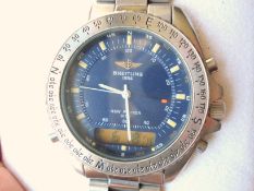 Breitling / New Pluton 3100 Full Set - Gentlmen's Steel Wrist Watch