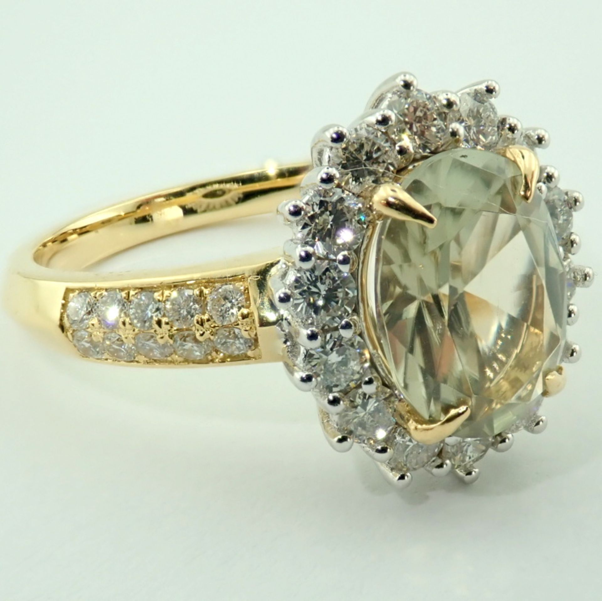 18K Diaspore Color Change Ring- Total 2,70 ct - Image 8 of 10