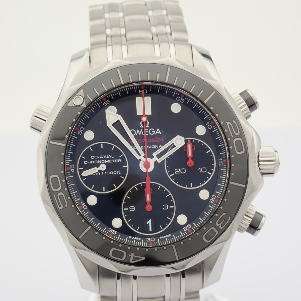 Omega / Seamaster Professional Diver 300M Co-Axial Chronograph 212.30 - Gentlmen's Steel Wrist Watch - Image 6 of 9