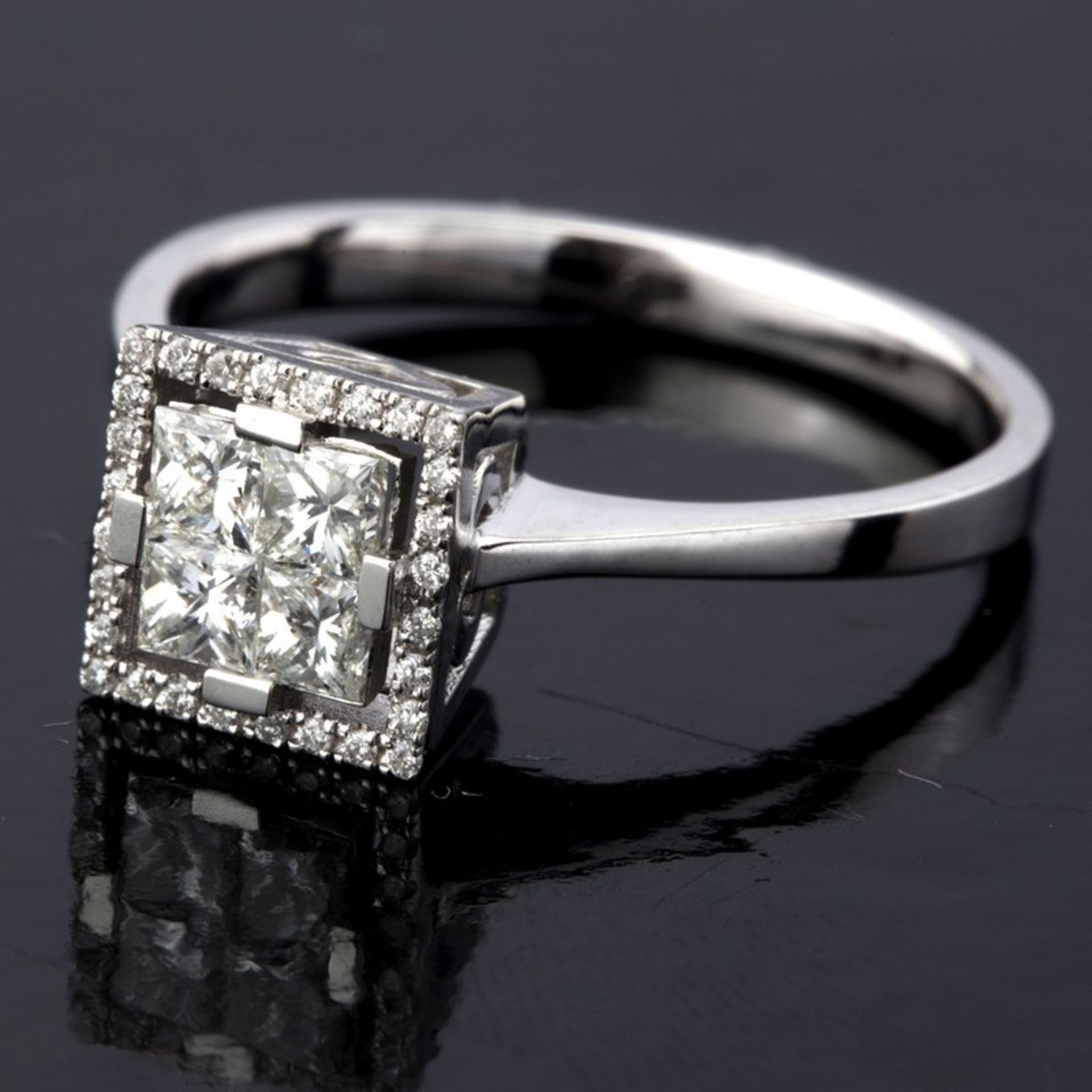 14 kt. White gold - Ring - 0.47 ct Diamond - Image 3 of 8