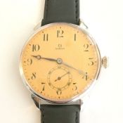 Omega / Vintage Transparent Large 46 mm - Gentlmen's Steel Wrist Watch