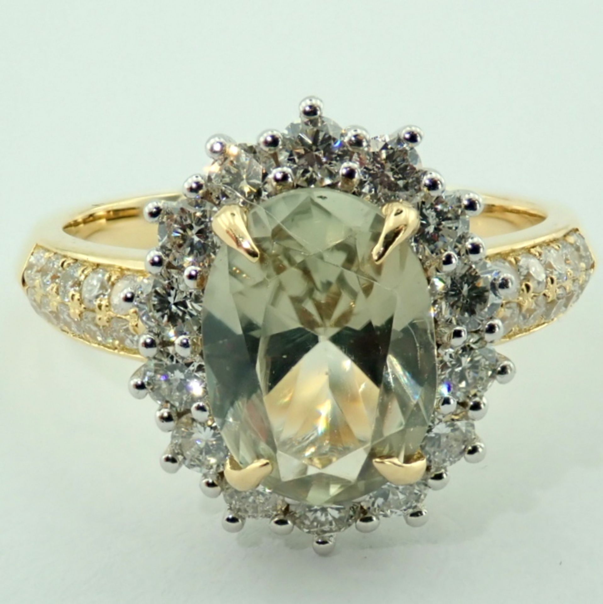 18K Diaspore Color Change Ring- Total 2,70 ct - Image 9 of 10