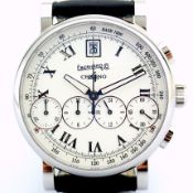 Eberhard & Co. / Chrono 4 Bellissimo 37 jewels - Gentlmen's Steel Wrist Watch