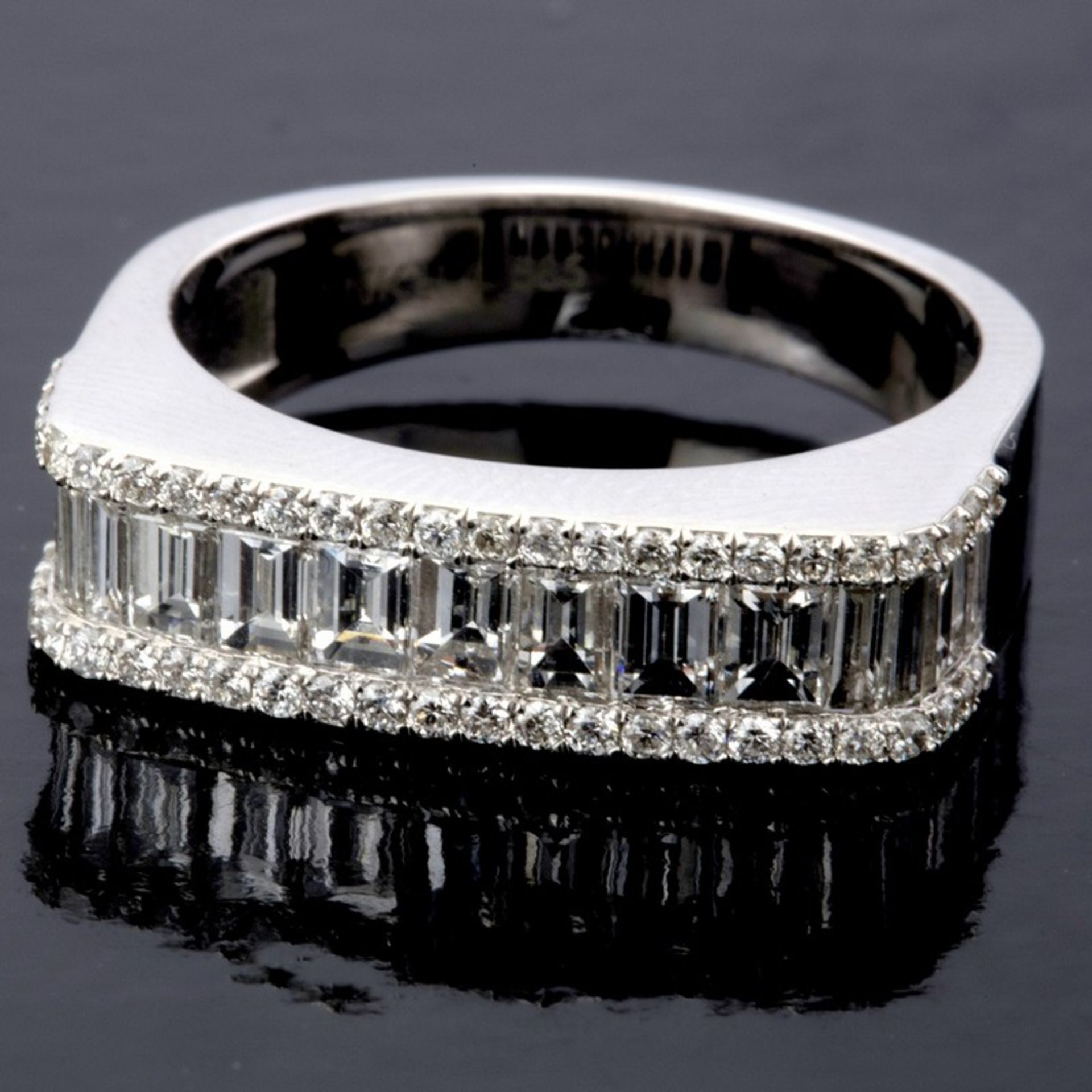 14 kt. White gold - Ring - 1.26 ct Diamond - Image 2 of 7