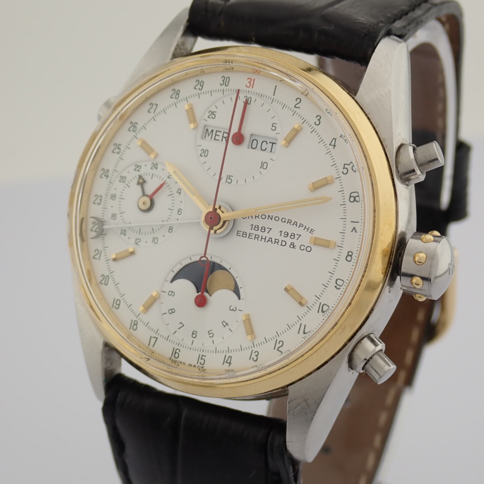 Eberhard & Co. / 32012/A - Gentlmen's Steel Wrist Watch - Image 9 of 15