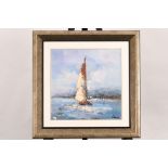 Original Painting Of Yacht At Sea