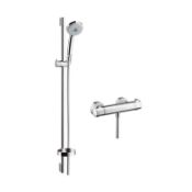 Hansgrohe - Croma 100 Multi Ecostat 1001 Shower Kit. RRP £375