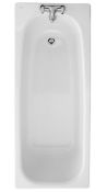 Twyford Neptune Bath 1700x700 2 Tap Hole, White. £230