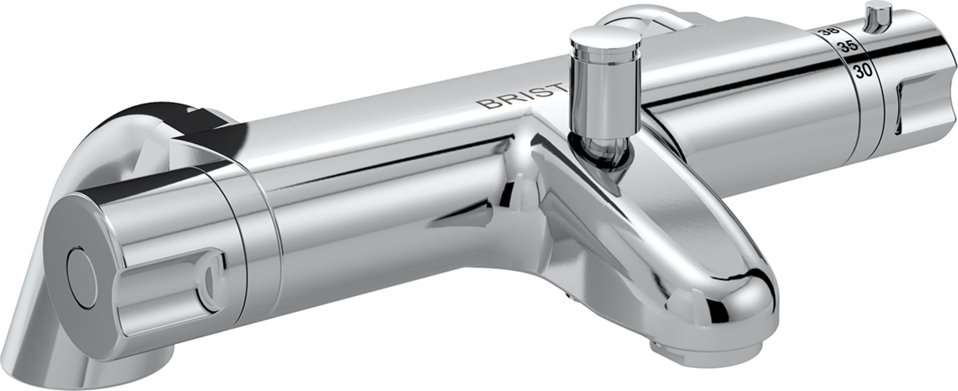 Bristan Assure - Bath Tap - Deck Mounted Bath Shower Mixer Thermostatic - Chrome, RRP £300