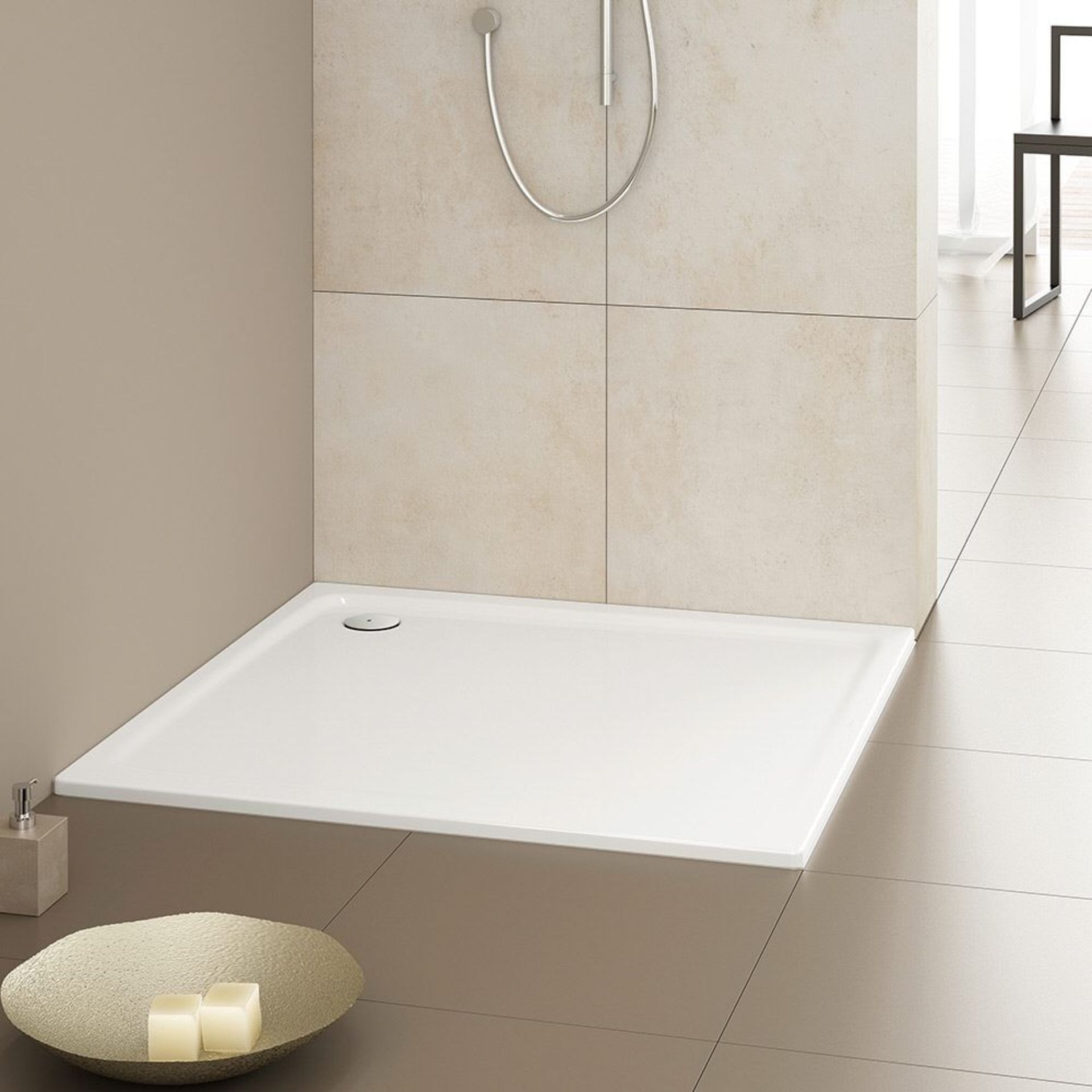Kaldewei ST SUPERPLAN shower tray, 900x1200x25, anti-slip, alpine white, easy-clean finish. RRP £390 - Image 3 of 3