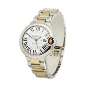 Cartier Ballon Bleu 3489 Ladies Stainless Steel & Yellow Gold Watch