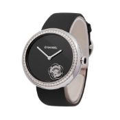 Chanel Mademoiselle H3093 Ladies White Gold Prive Diamond Watch