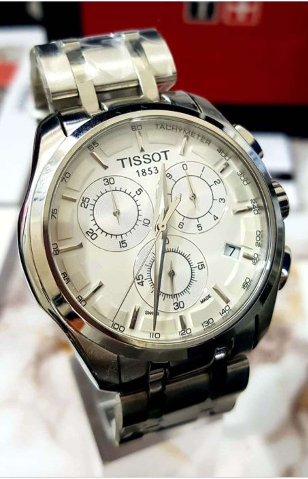 Tissot Men's T035.617.11.031.00 T-Classic Couturier Chronograph Watch - Image 7 of 10