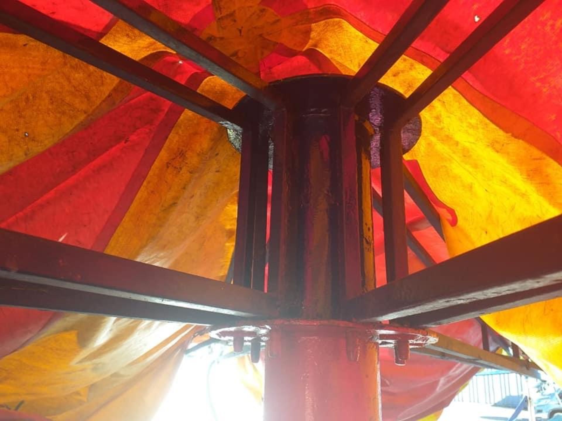 Fairground Top Canopy From Ride Steel Structure Beer Garden Pub Etc - Image 2 of 2