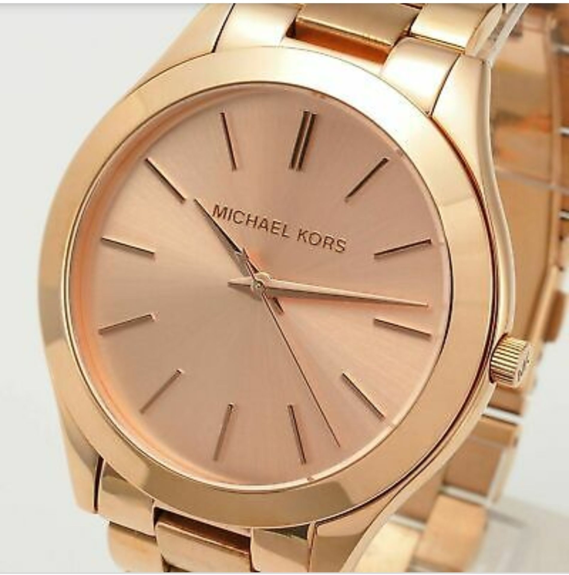 Michael Kors Runway Rose Gold Quartz 42Mm Women Watch Mk3197 - Image 3 of 11