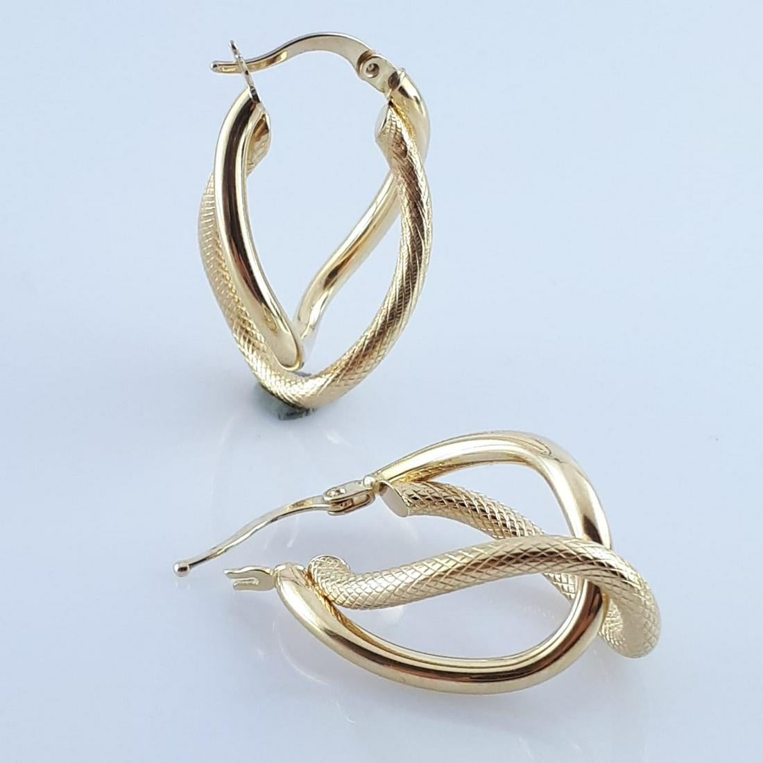 14K Yellow Gold - Earring - Image 3 of 5