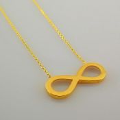 16.9 In (43 cm) Pendant. In 14K Yellow Gold