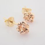 Italian Beat Dorica Earring. In 14K Rose/Pink Gold