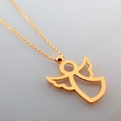 17.3 In (44 cm) Pendant. In 14K Rose/Pink Gold