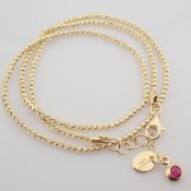 Italian Beat Dorica Necklace. In 14K Yellow Gold