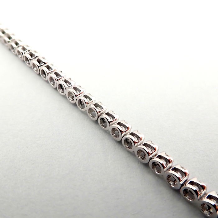 14K 0,91 ct Diamond Tennis Bracelet - Image 6 of 7