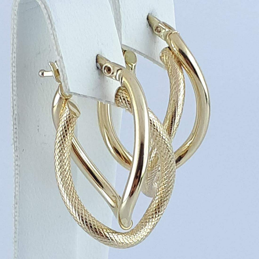 14K Yellow Gold - Earring - Image 4 of 5