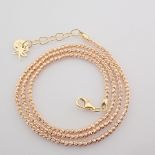 Italian Beat Dorica Necklace. In 14K Rose/Pink Gold