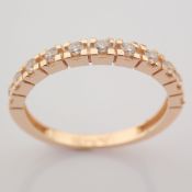 Swarovski Zirconia Ring. In 14K Rose/Pink Gold