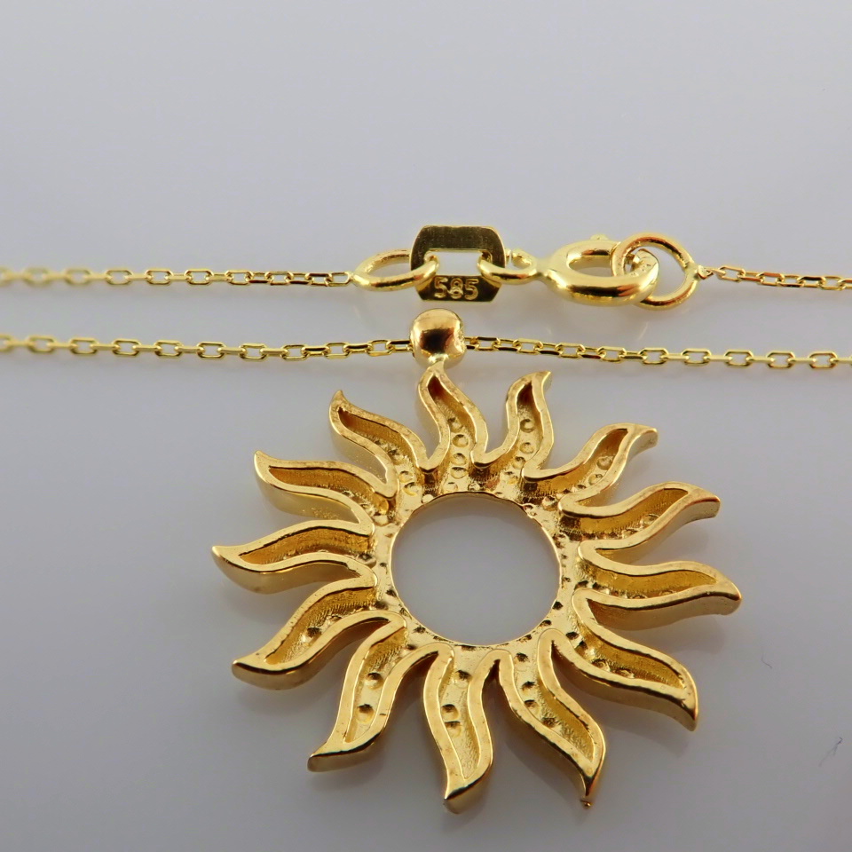 17.3 In (44 cm) Pendant. In 14K Yellow Gold - Image 2 of 6