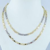14K Yellow and White Gold - Necklace