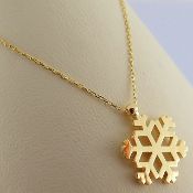 17.3 In (44 cm) Pendant. In 14K Yellow Gold