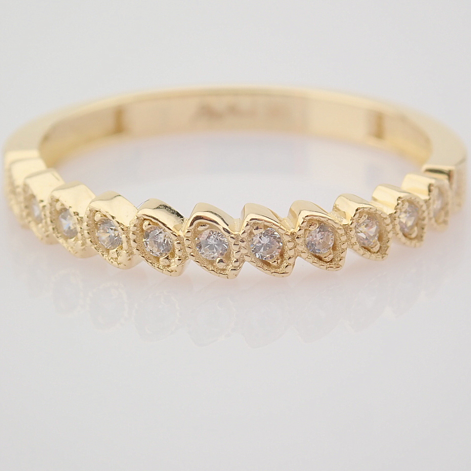 Swarovski Zirconia Ring. In 14K Yellow Gold - Image 2 of 7