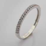 Swarovski Zirconia Ring. In 14K White Gold