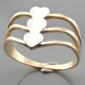 Italian Design Ring. In 14K Yellow Gold