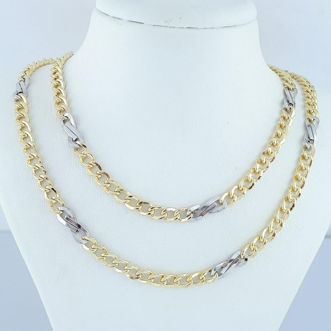 14K Yellow and White Gold - Necklace