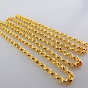 19.7 In (50 cm) Necklace. In 14K Yellow Gold