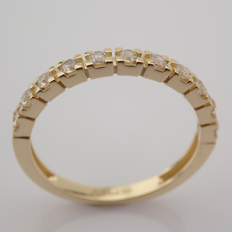 Swarovski Zirconia Ring. In 14K Yellow Gold - Image 8 of 10