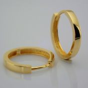 0.8 In (2 cm) Earring. In 14K Yellow Gold