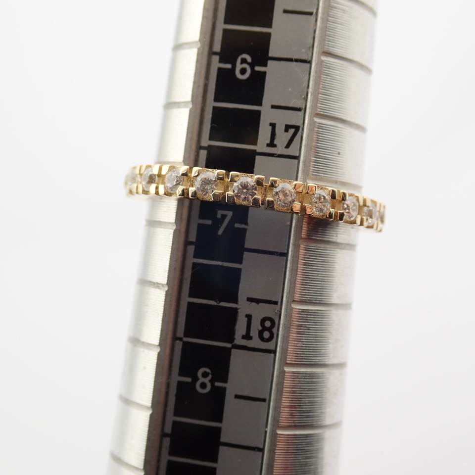 Swarovski Zirconia Ring. In 14K Yellow Gold - Image 7 of 10