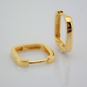 0.6 In (1.4 cm) Earring. In 14K Yellow Gold