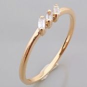 14 kt. Yellow gold - Ring - 0.07 ct Diamond