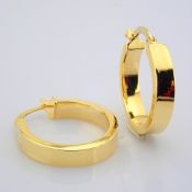 0.8 In (2 cm) Earring. In Yellow Gold