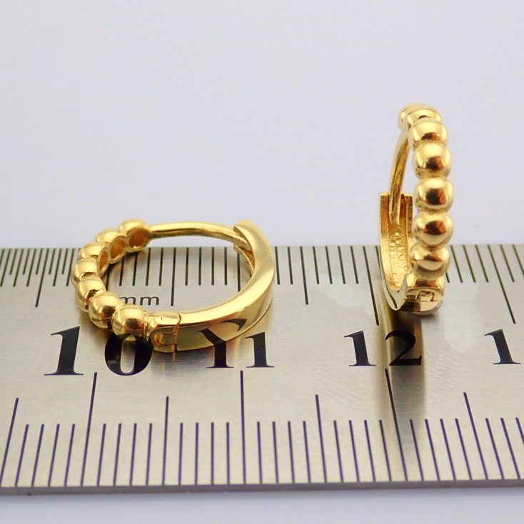 0.4 In (1 cm) Earring. In 14K Yellow Gold - Image 3 of 3