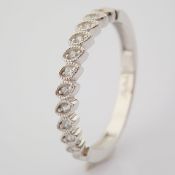 Swarovski Zirconia Ring. In 14K White Gold