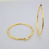 1.6 In (4 cm) Earring. In 14K Yellow Gold