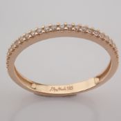 Swarovski Zirconia Ring. In 14K Rose/Pink Gold