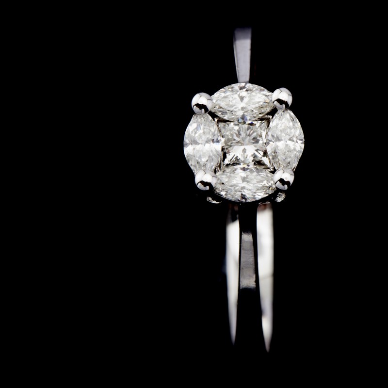 14 kt. White gold - Ring - 0.33 ct Diamond - Image 2 of 7