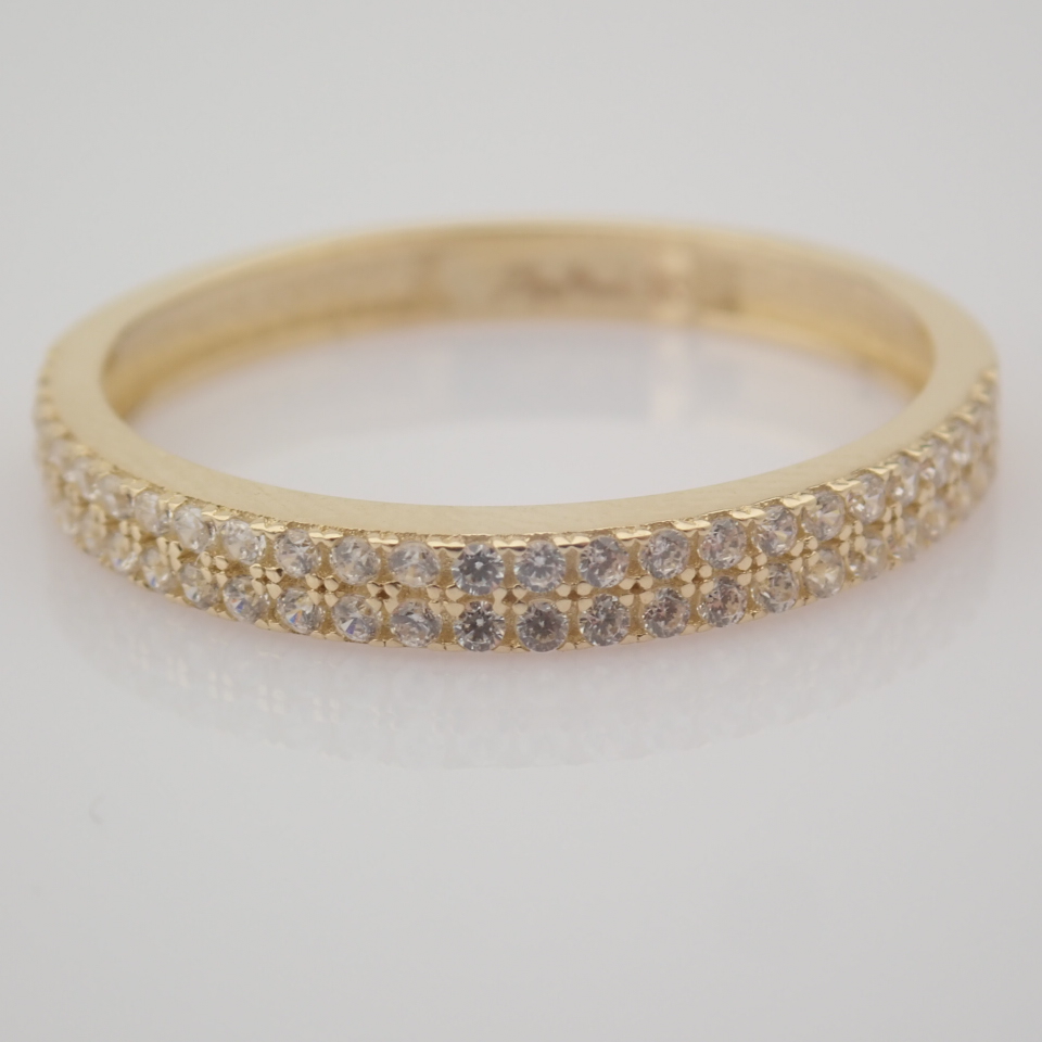 Swarovski Zirconia Ring. In 14K Yellow Gold - Image 6 of 8