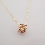 Italian Beat Dorica Necklace. In 14K Rose/Pink Gold